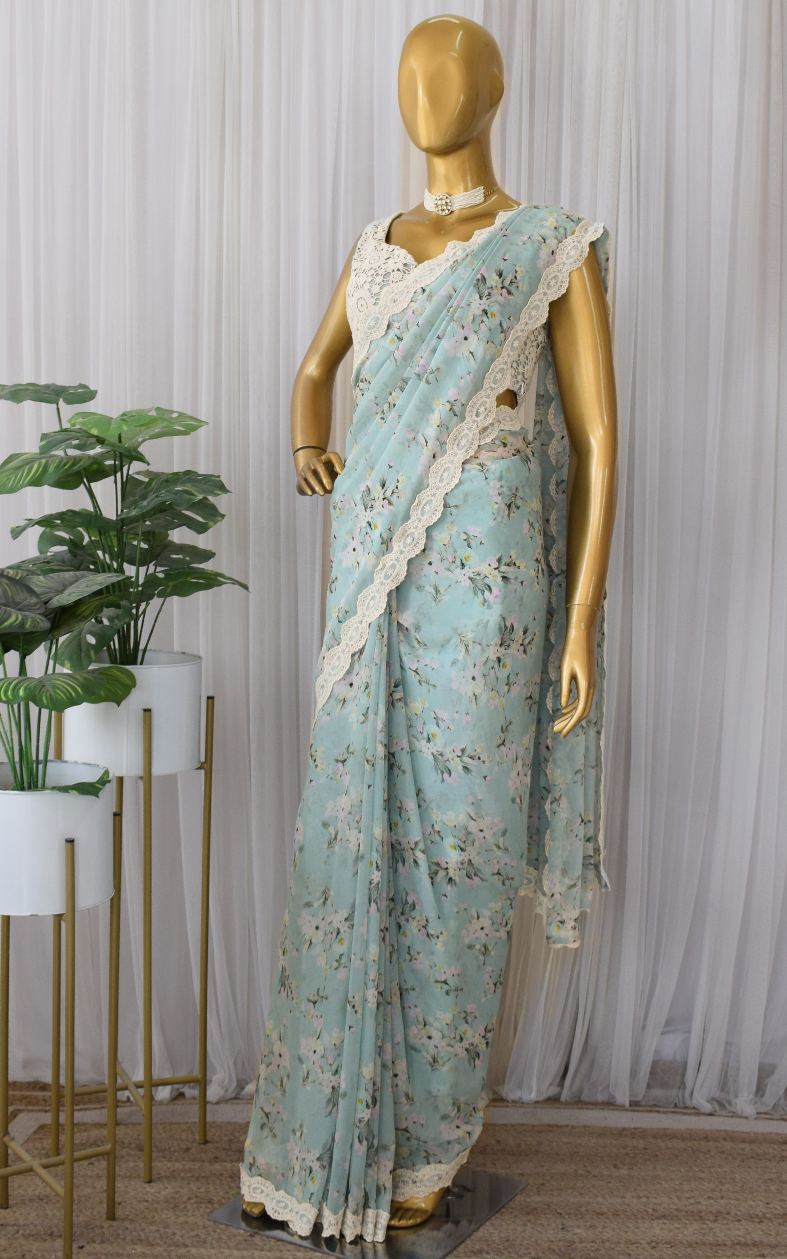 Buy GLAMONY Embroidered Bollywood Georgette Multicolor Sarees Online @ Best  Price In India | Flipkart.com