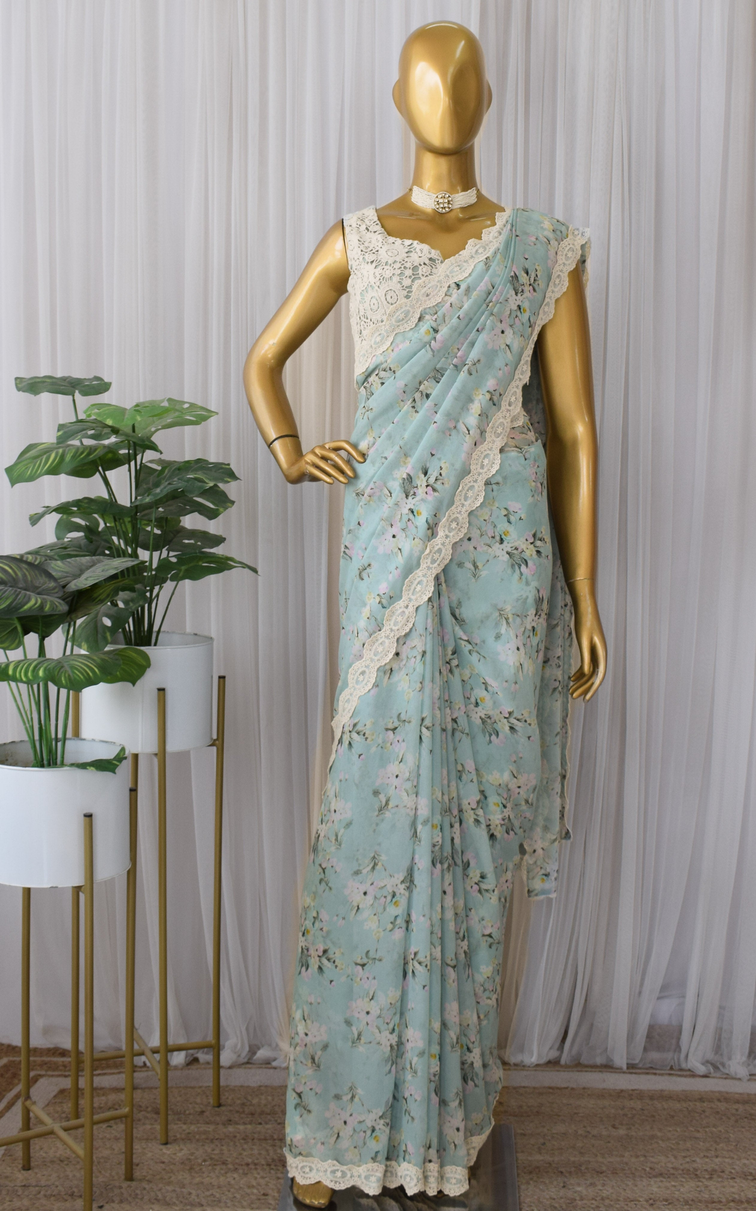 Sky Blue Soft Silk Bandhej Print Light Weight Saree SARV154507