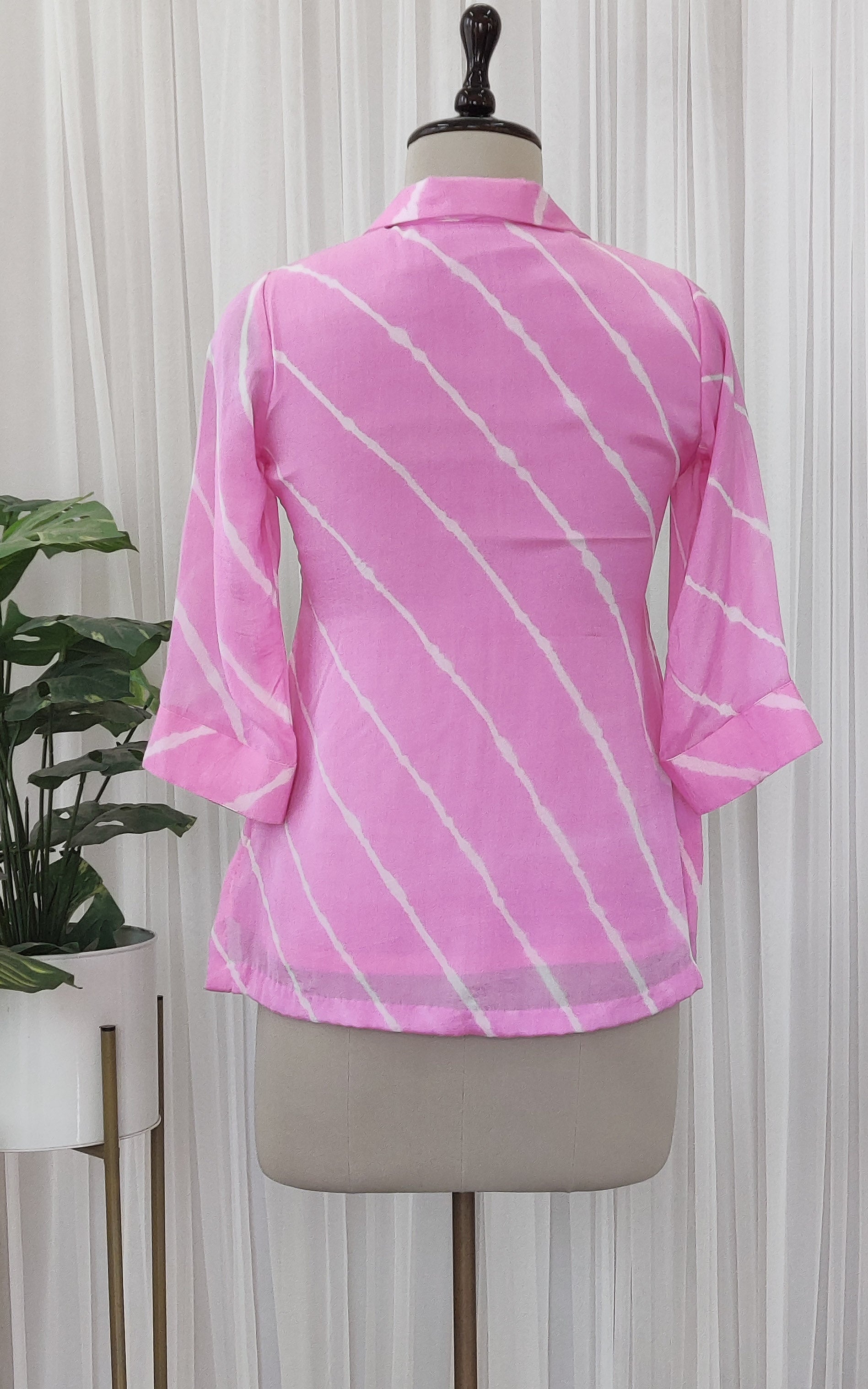 Pink Leheriya Shirt