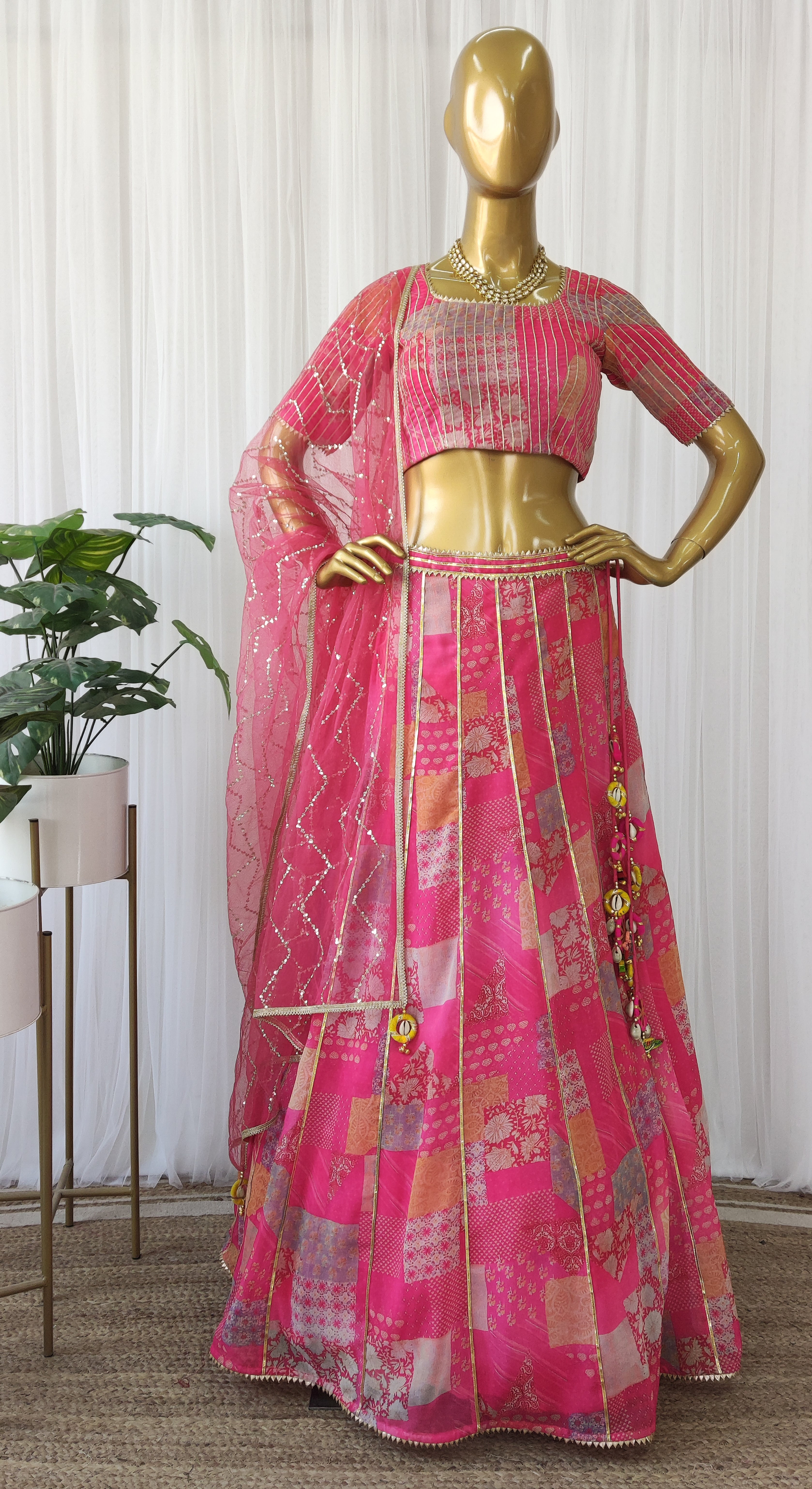 Pink Net Designer Lehenga Choli with Sequence and Thread Work -  manmohitfashion.com – ManMohit Fashion