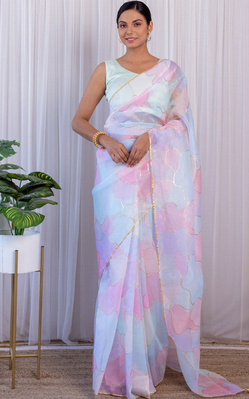 Pink Saree Online- Buy Pink Color Designer Saree at Kreeva