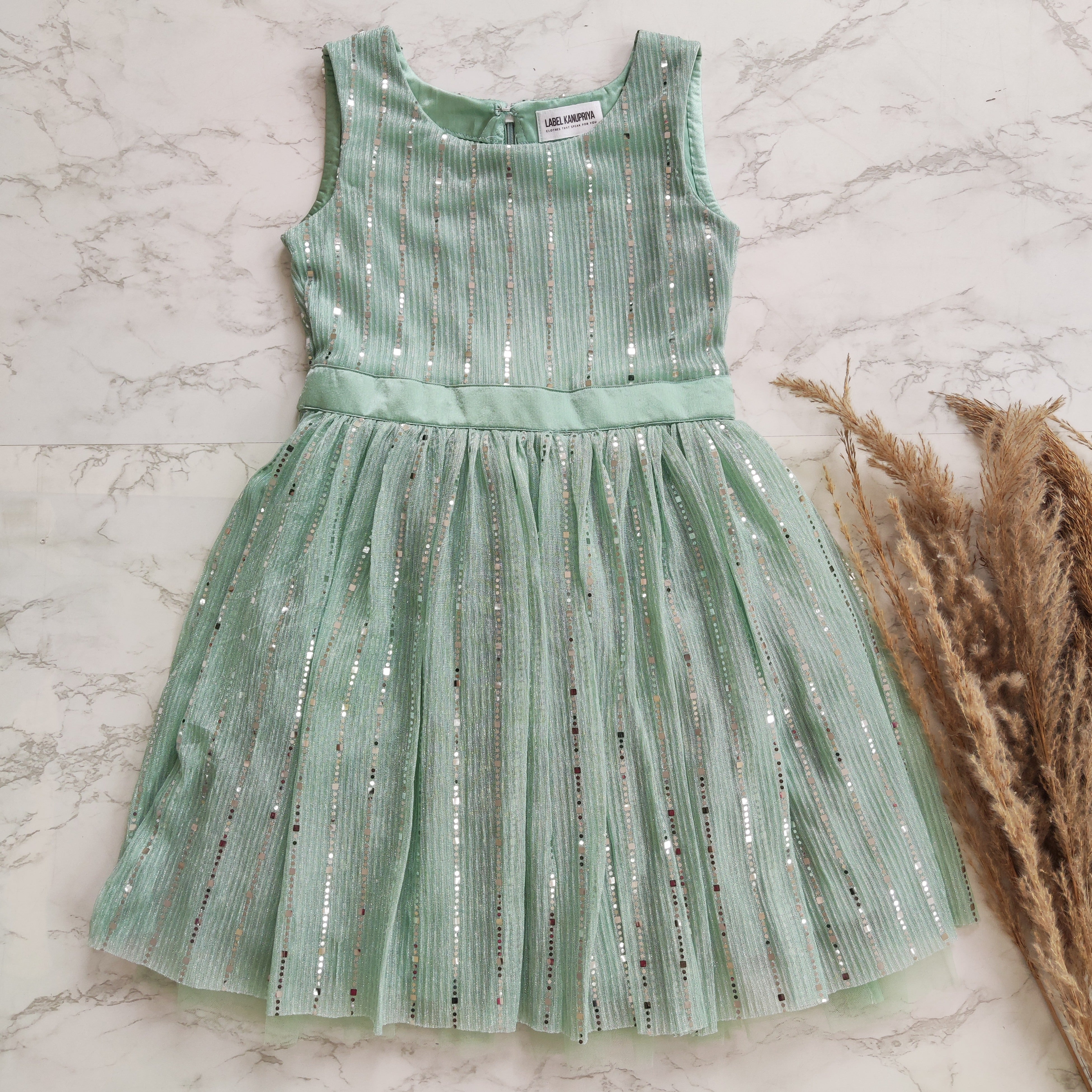 Mint green cheap infant dress