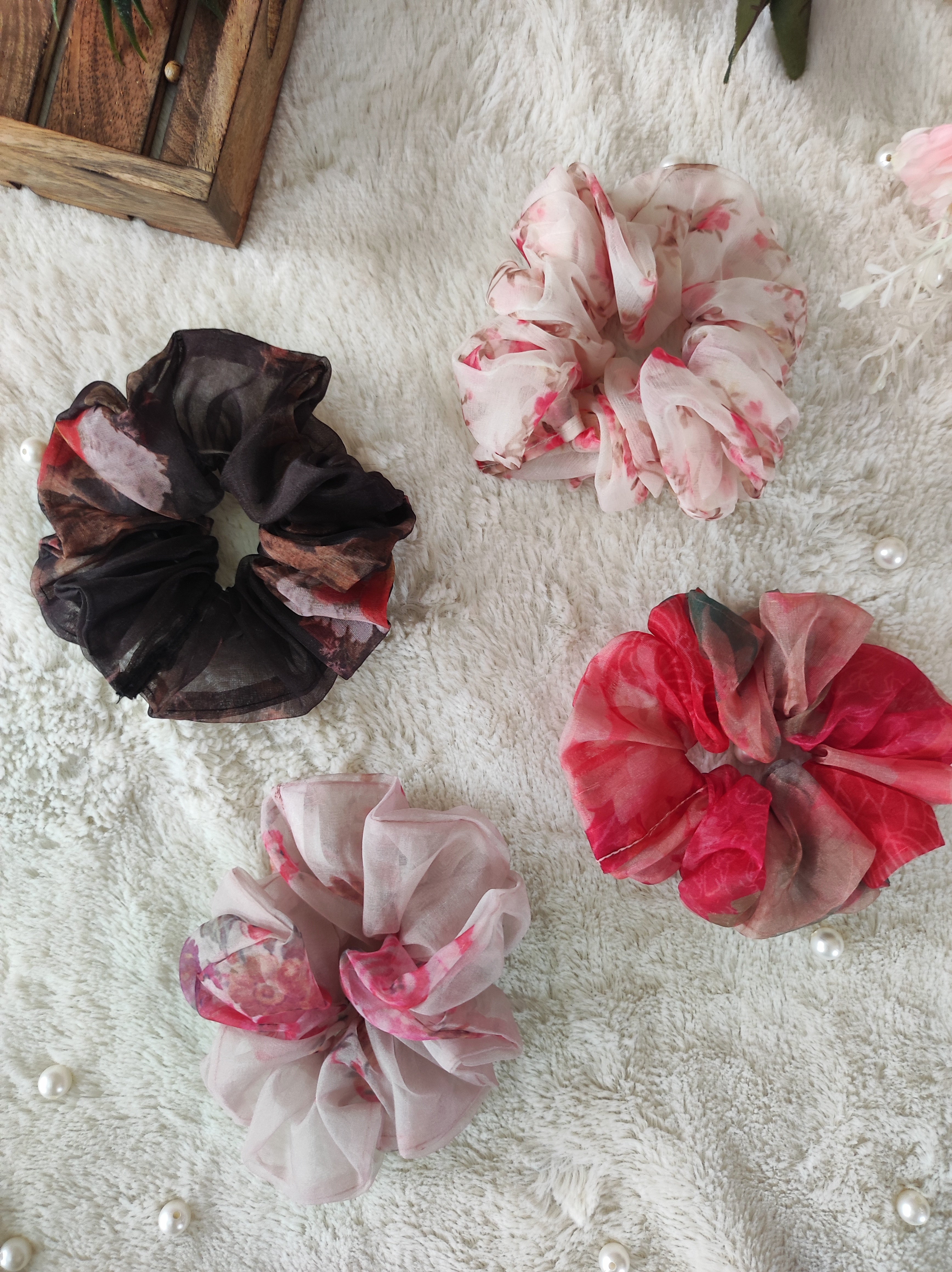 Organza scrunchie shop