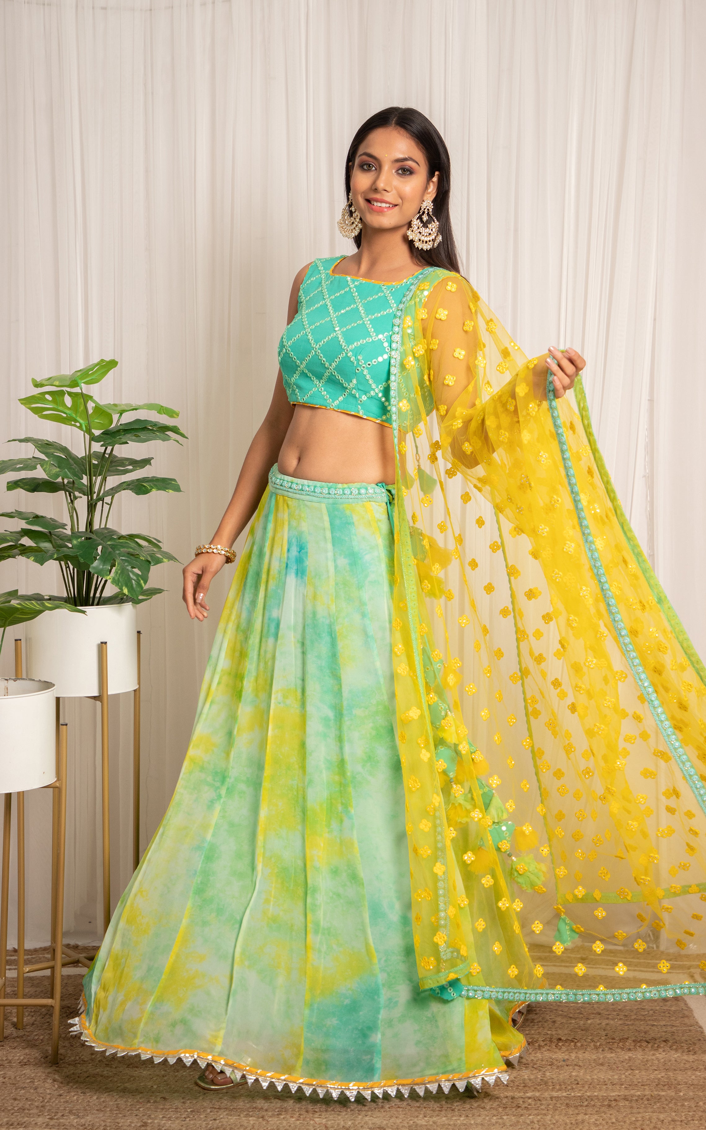 Amazing Sea Green Lehenga Choli At Wedding Function Buy Online – Joshindia