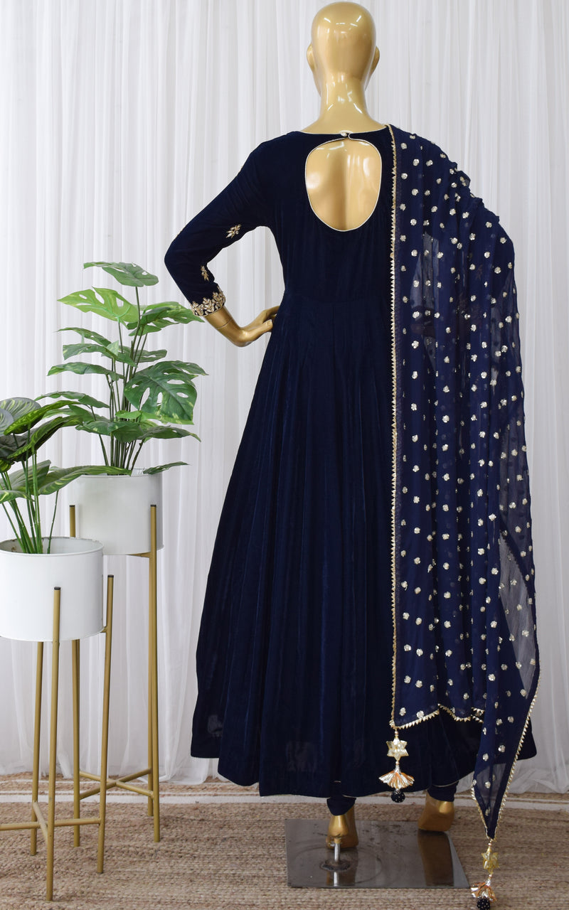 Best Embroidered Anarkali Suit Online  Gunj Fashion Surat