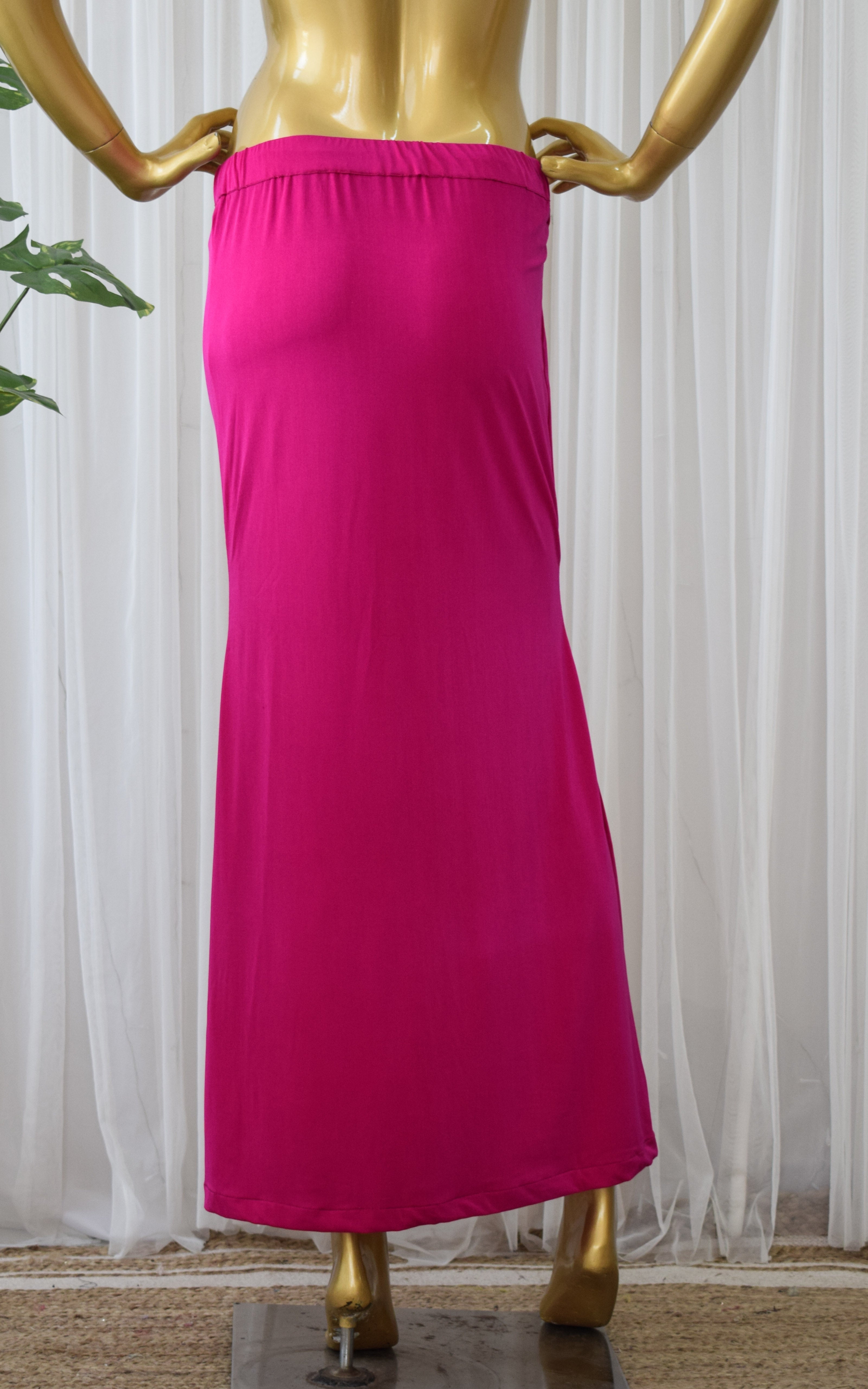 DELTIN HUB Saree Shapewear Petticoat for Women, Cotton Lycra Blended 4 Way  Stretch Fabric, Petticoat, Skirts