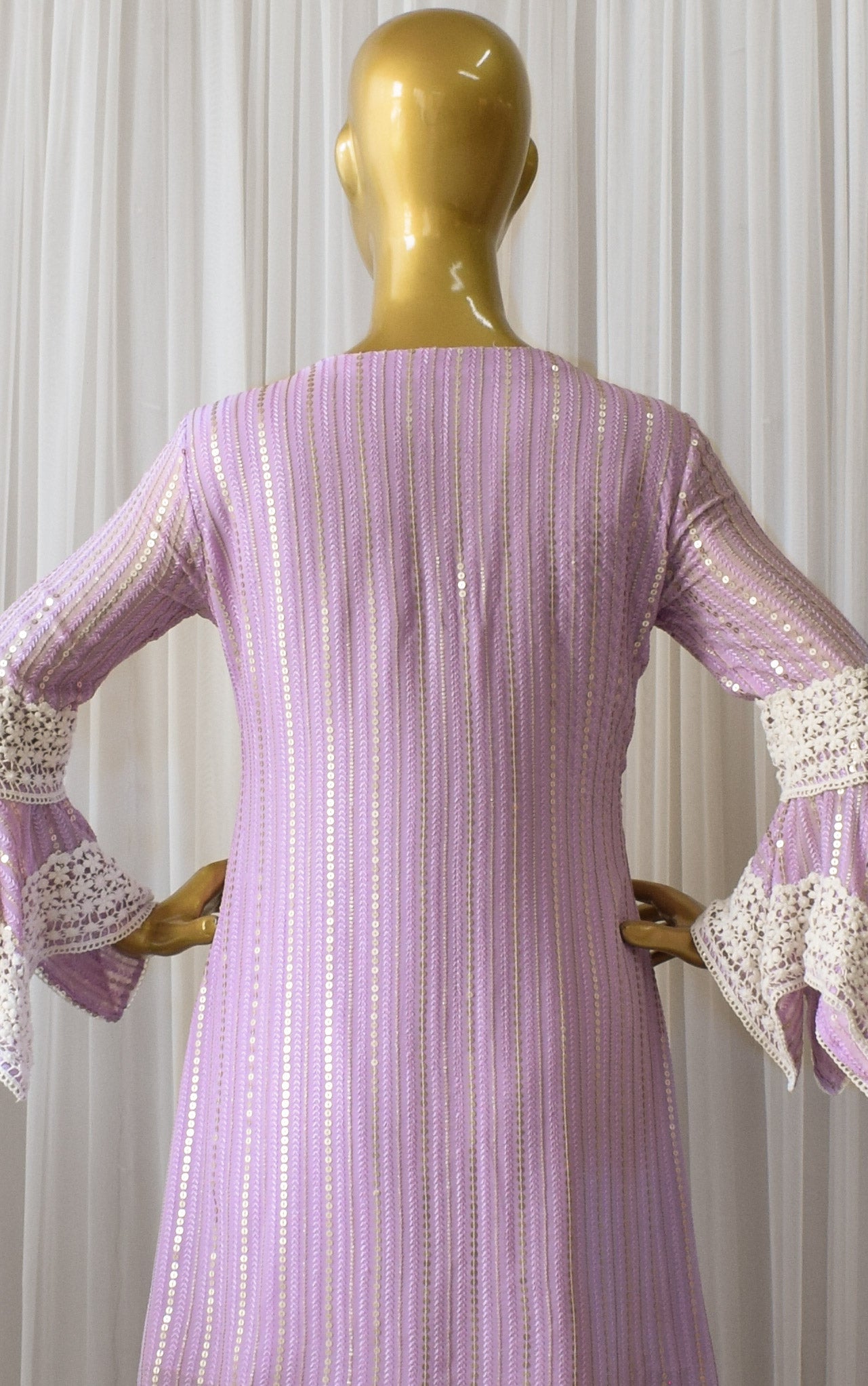 Lilac Sequin Tunic & Sharara Set