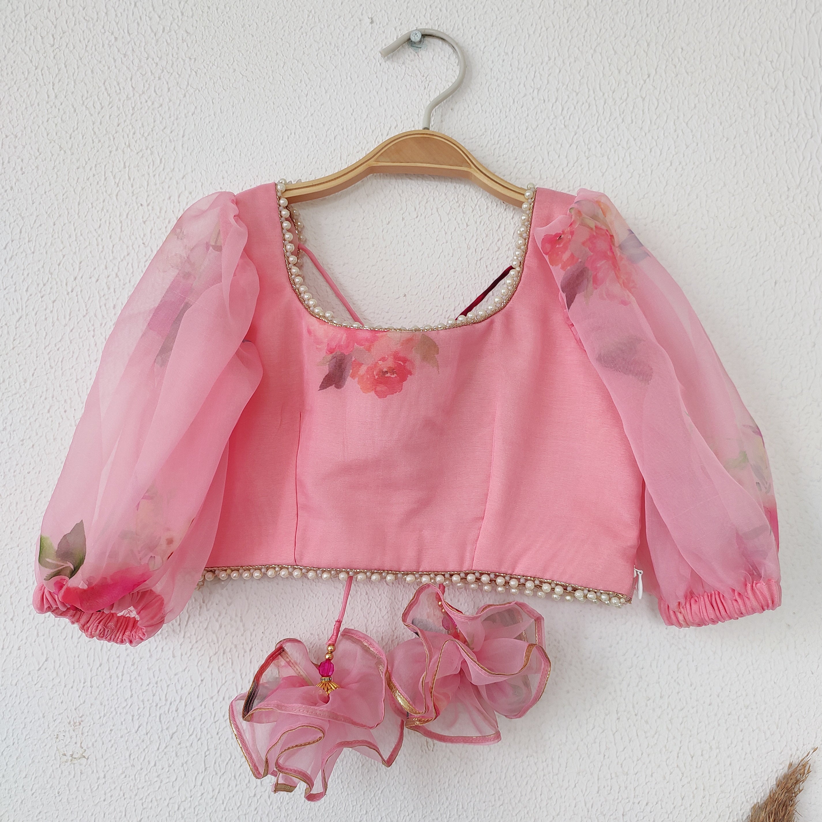Ruffle saree blouse | kids Lehenga blouse|Saree stitched Blouse | work –  Nihira